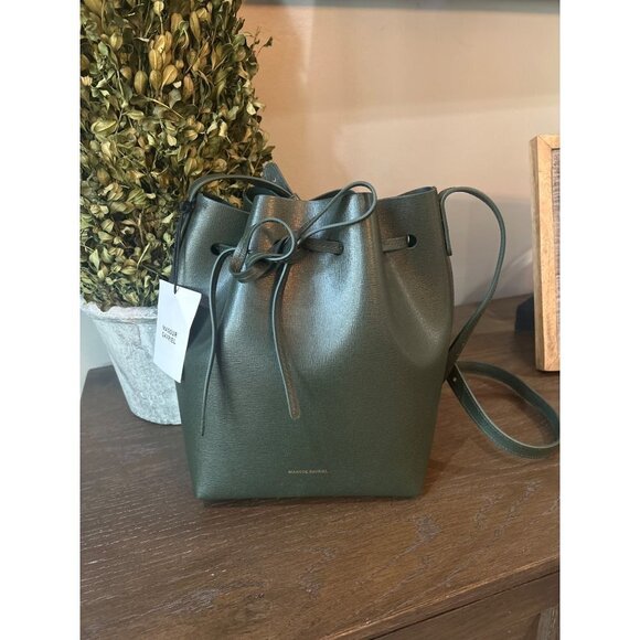 MANSUR GAVRIEL Mini Bucket Bag Moss Womens Size OS - Picture 9 of 14